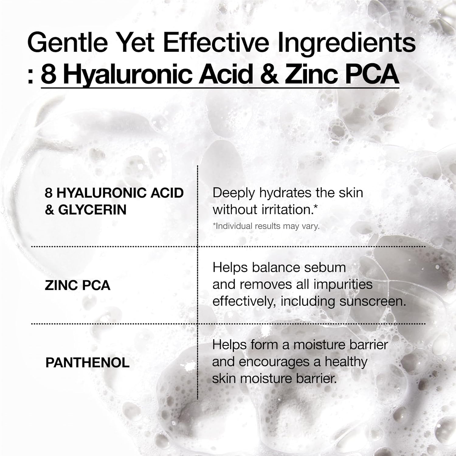 ANUA Nettoyant Moussant Doux Hydratant, Acide Hyaluronique, Glycérine, Zinc, Panthénol, Nettoyant Visage Coréen pour Peaux Sèches, pour Double Nettoyage, Soin Visage Coréen (150ml/5.07fl oz.)